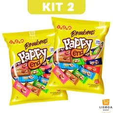 Bombom Happy Sortidos Jazam Kit 2 Pacotes 400g c/50un cada - Bombons Para Lembrancinhas