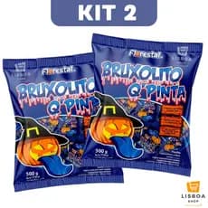 Pirulito Pinta Lingua Azul Kit 2 Pacotes 500g c/50un cada