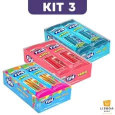 Bala Fini Tubes Para Lembrancinha Kit 3 Caixas 180g c/12un cada - Bala de Gelatina