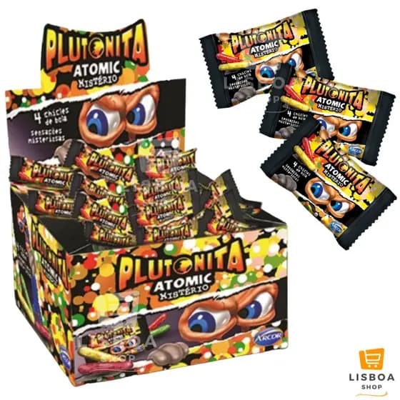 Chiclete Plutonita Atomic Mistério Caixa C/18un 396g - Arcor