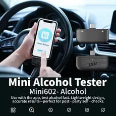 Mini Testador Portátil De Álcool Para Telefone , Detector Respiratório Smartphone USB Tipo C Com Controle De Aplicativo