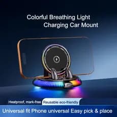 Suporte Elétrico Do Telefone Móvel Carro Escala Automóvel Celular Para O , 360 ° Painel Giratório