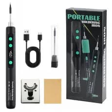 C213 Ferro De Solda USB 15W 3 Níveis Ajustar Temperatura Li Bateria Carga Conjunto DIY Reparação Em Casa