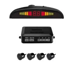 4 Sondas LED Sistema De Sensor De Estacionamento Backlight Parktronic Monitor Display Kit Detector Backup Assistente