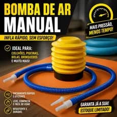 Bomba de Ar Manual para Encher Bola de Pilates Infláveis
