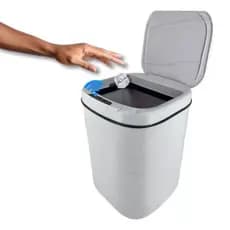 Lixeira Inteligente com Sensor Automática 14 Litros Banheiro Cozinha Abre fácil Luxo