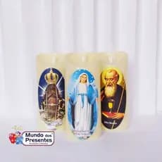 Kit de 3 Velas Led Eletrônicas Decorativa
