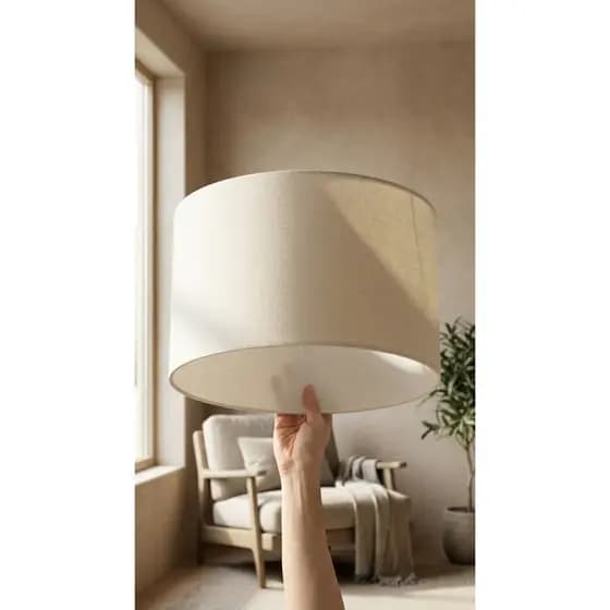 Cúpula para Abajur 40cm Decorativo Alta Qualidade Sem Aro Interno