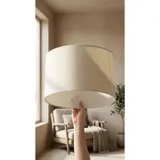 Cúpula para Abajur 40cm Decorativo Alta Qualidade Sem Aro Interno