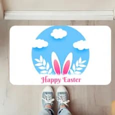 Tapete de Entrada Emborrachado Happy Easter