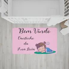 Tapete Personalizado, Para Quarto de  Bebê 60x40 tapete antiderrapante