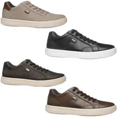 Tênis Casual Pegada Masculino em Couro