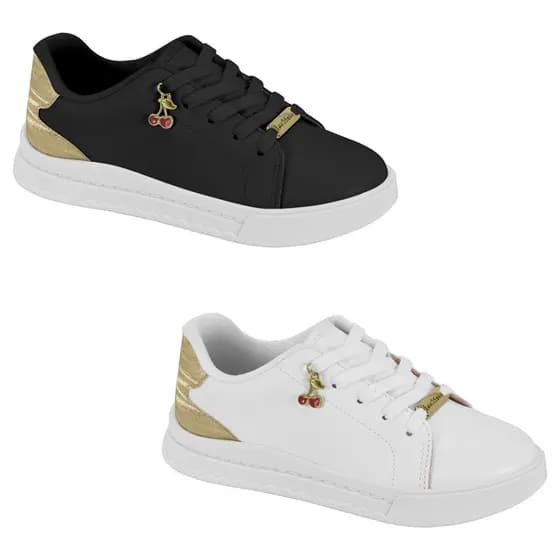Tênis Infantil Cadarço Fashion Molekinha Confortável