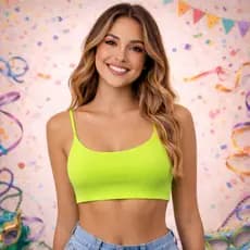 Top Neon Verde Carnaval Feminino | Look Festival Neon