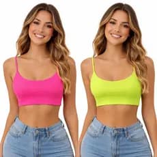 Top Feminino Neon Carnaval | Look Neon Festa