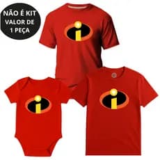 Camiseta Adulto, Infantil e Body Bebê Unissex Incríveis Festa Temática NÃO É KIT - 1 PEÇA