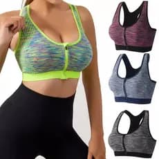 Kit 2 Pcs de Top Fitness Esportivo Feminino Confortável com Bojo Suplex para Academia Treino Yoga