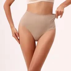 Kit 5 Calcinhas Cós Fio Duplo de Cintura Alta Modelagem Confortável e Sensual em Microfibra Não Marca