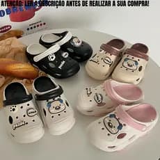 Sandália Chinelo Babuche Feminino com Design de Cachorrinho Alta de Verão Salto Baixo