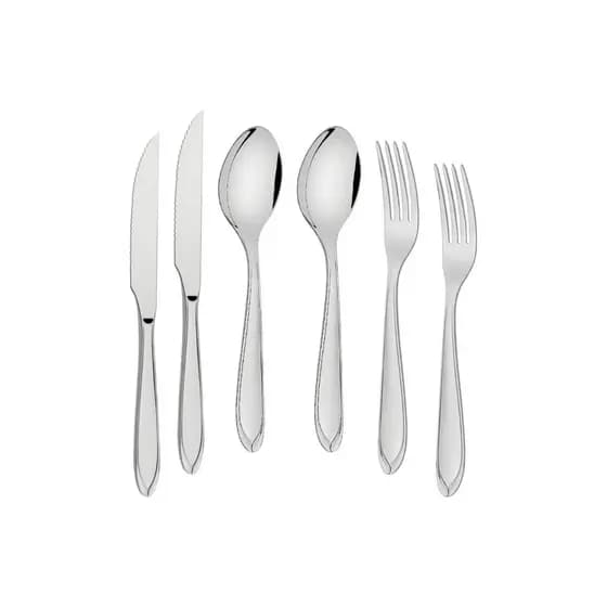 Kit Restaurante Garfo, Faca e Colher 18 Peças Laguna Aço Inox Tramontina