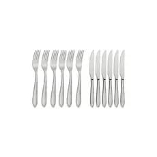 Kit Restaurante Garfo e Faca 12 Peças Laguna Aço Inox Tramontina