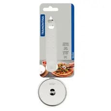 Cortador para Pizza Tramontina Utilitá em Aço Inox com Cabo de Polipropileno Branco