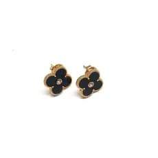 Brinco Trevo Feminino Virginia Folheado a Ouro 18K com Banho Verniz