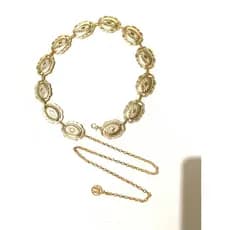 Cinto Medalha De Metal Vintage Corrente Concho Oval Dourado Geométrico Feminino Lançamento