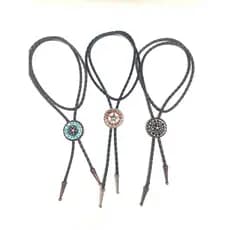 Kit Colar Western Country Feminino 3 Colar De Flor Boiadera