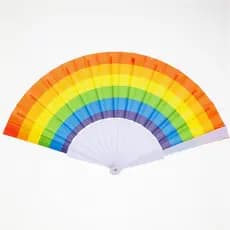 Leque Colorido Arco-íris Para Festa Dança Carnaval Decoração P
