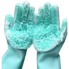 Par De Luva Lava Louça Silicone Mágica Multiuso Cozinha