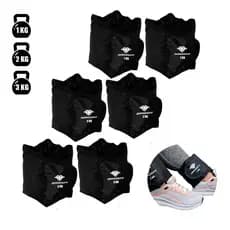 Kit 3 Caneleira Peso Para Perna 1kg ao 3kg CrossFitness Funcional Tornozeleira Academia Profissional