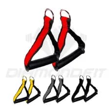Par Puxador Manopla Estribo CrossOver Pegada Articulado Remada Para Academia Fitness Musculação Cor