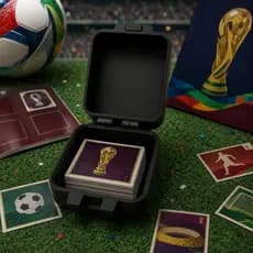 Porta Figurinha Caixa Organizadora de Figurinhas Copa do Mundo 2026
