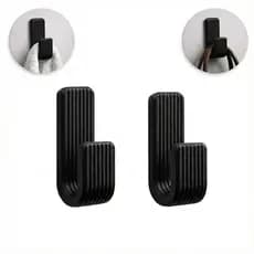 Gancho e Suporte Para Toalhas Bolsas e Roupas Kit Com Até 3 Ganchos Para Banheiro Sala Suporte Resistente