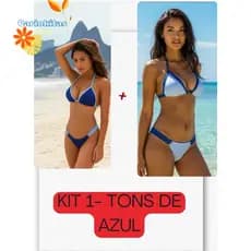 kit 2 conjuntos biquini retrô marquinha moda gringa ENVIO IMEDIATO