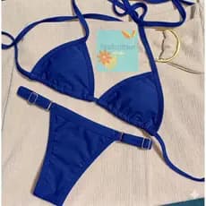 bikini biquinis com regulador marquinha de fita bicolor diversas cores ENVIO IMEDIATO