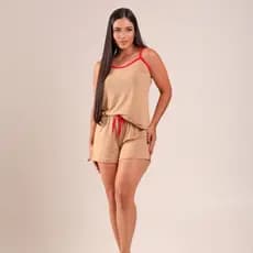 Baby Dool Feminino  Pijama Adulto Feminino Verão Short Doll Feminino Pijama Feminino Suede Pijama Suede Adulto