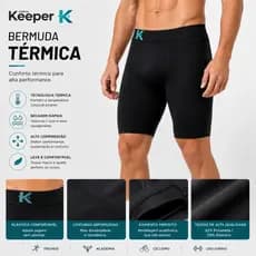 Bermuda Térmica Com proteção UV+ 50 Anti-transpitante Anti-assaduras Com Fio de Poliamida Original Microfibra