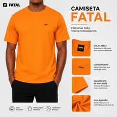 Camisetas masculina original Fatal original 100% algodão, tecido macio