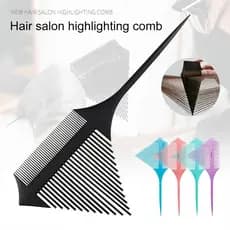 pente funil pra mechas Pente De Tintura Multifuncional Triângulo De Cauda Pontiaguda Anti-Estático Dentes Divididos Portátil Para Cabeleireiro