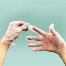 Luvas Descartáveis De Segurança No Trabalho Ácido , Novas Sem Látex TPE De Qualidade Alimentar , De Limpeza Transparente