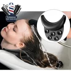 Apoio De Pescoço Para Lavatório, Travesseiro De Descanso De Pescoço De Silicone Para Pia De Lavagem De Cabelo, Almofada