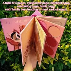 Book de maquiagem, Paleta Profissional De Sombras Em Formato De Livro De 43 Cores | Kit De Maquiagem Multifuncional