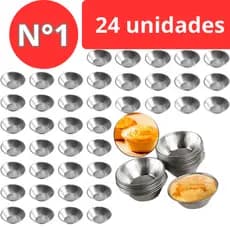 Forma Empada N°1 – 24 Unidades de Forminha Lisa para Empadinha