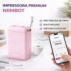 Impressora Niimbot D110 Térmica de Etiquetas Adesivas Térmicas Premium Bluetooth Premium Lojas