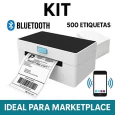 Impressora Térmica Bluetooth Usb Ecommerce Marketplace + 500 Etiquetas