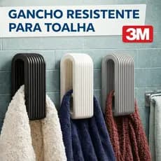 Gancho Suporte para Toalhas Panos Resistente Com Fita 3M Para Toalhas Roupas Variado Premium
