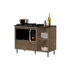 Balcão Para Cooktop Cordoba 5 bocas - Envio Imediato