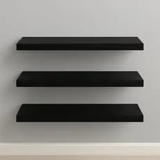 Kit 3 Prateleiras 30cm MDF Luxo Nichos Sala Cozinha Quarto Banheiro Com Kit De Instalação